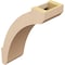Ekena Millwork 5-inch W x 12-inch D x 16-inch H Lafayette Rough Cedar Woodgrain TimberThane Knee Brace, Primed BRCUR05X12X16LFTRCPR - alternate 4